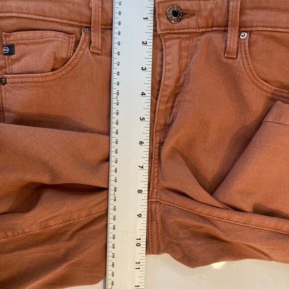 NWOT ADRIANO GOLDSCHMIED Jeans 28 Orange Brown”Stevie Ankle Slim Straight”Cotton - Picture 11 of 11